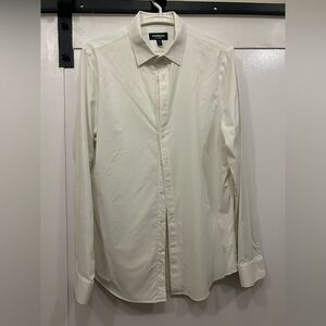 Express Performance Men's White Dress Shirt Size Medium 15-15.5 Extra Slim